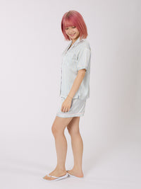 Satin Striped Pajama Set