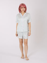 Satin Striped Pajama Set