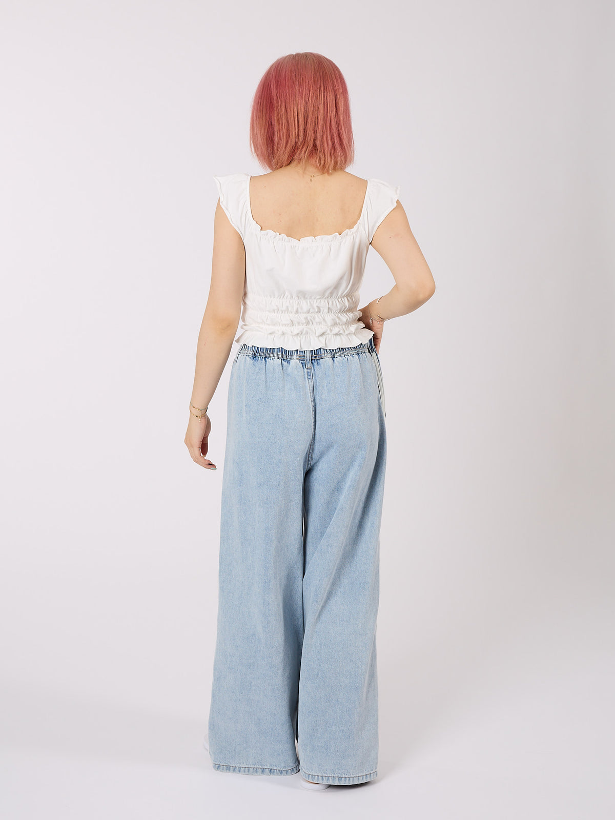 Wide Leg Denim Pants