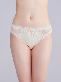 LESLEY SOLID, Satin Bikini Brief - 8f6-sheerpink