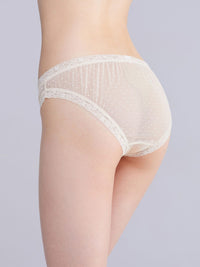 LESLEY SOLID, Satin Bikini Brief - 8f6-sheerpink