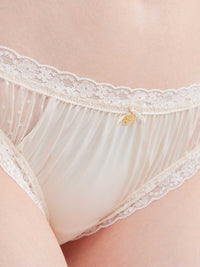 LESLEY SOLID, Satin Bikini Brief - 8f6-sheerpink