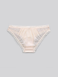 LESLEY SOLID, Satin Bikini Brief - 8f6-sheerpink