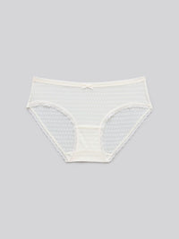 JENNA P SOLID, Texture Lace Hipster Panty - 8f6-offwhite
