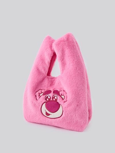 Disney Pixar Collection, Lotso Fleece Mini Tote Bag